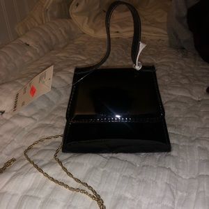 SUPER MINI TRAPEZOID CROSSBODY BAG!